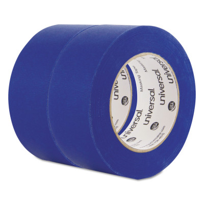 Universal Office Products PT14019 Premium Blue Masking Tape with Bloc-It Technology 18 mm. x 54.8 M. - Blue