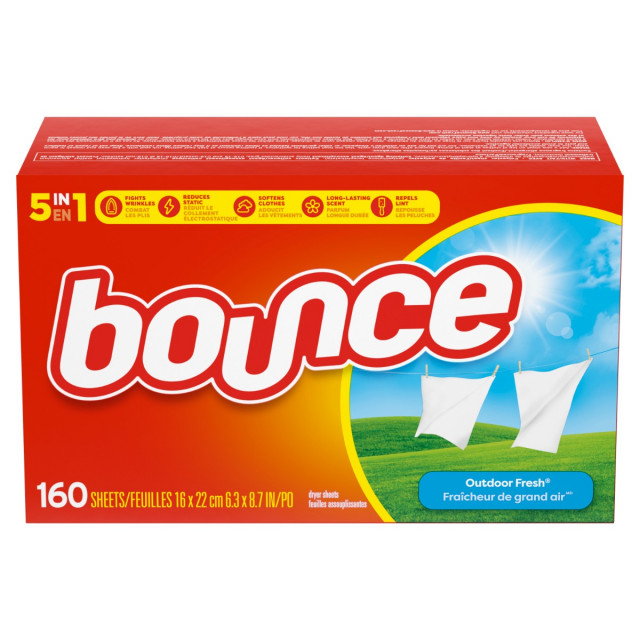 Fabric Softener Sheets, Outdoor Fresh, 160 Sheets/Box Fabric Softener Sheets, Outdoor Fresh, 160 Sheets/Box