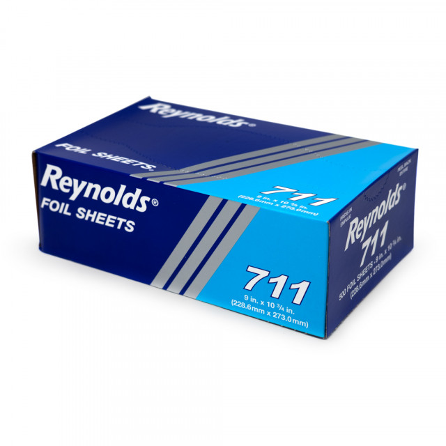 Reynolds Wrap 721 Interfolded Aluminum Foil Sheets, 12 X 10 3/4, Silver,  500/Box, 6 Boxes/Carton
