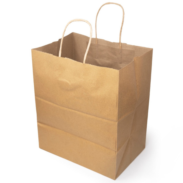 8 x 4.75 x 10.5 Colored Paper Shopping Bags 100/cs