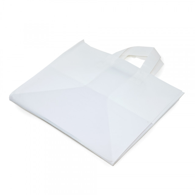 Premium Photo  Clear disposable plastic bag on white background