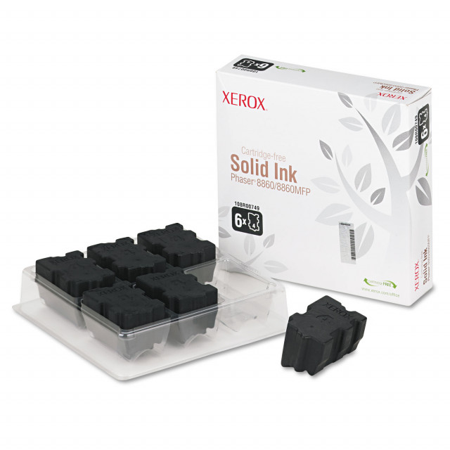 108R00727 Solid Ink Stick, 6,800 Page-Yield, Black, 6/Box 108R00727 Solid Ink Stick, 6,800 Page-Yield, Black, 6/Box