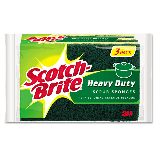 Heavy-Duty Scrub Sponge, 4.5 x 2.7, 0.6