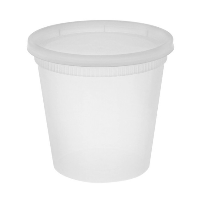 Bio Tek Round Bamboo Paper Soup Container Lid - Fits 8 and 12 oz