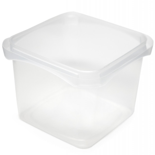 Berry Plastics Selecte IML PP Tamper Resistent Square Tub Container, 16 oz, Clear | 720/Case
