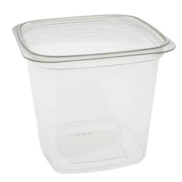 Pactiv PWP PET Plastic Square Deli Container Clear, 24 oz ( 4.5 x 4.5 x  4.17) | 480/Case