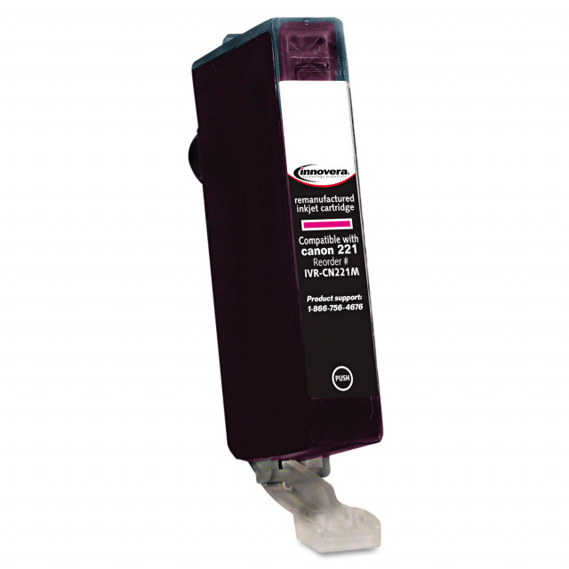Remanufactured Magenta Ink, Replacement for CLI-221M (2948B001), 530 Page-Yield Remanufactured Magenta Ink, Replacement for CLI-221M (2948B001), 530 Page-Yield