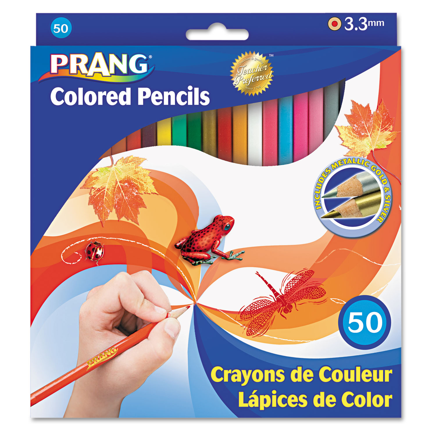  Prang Colored Pencils, Assorted Colors, 3.3 mm core, 24 Count :  Everything Else