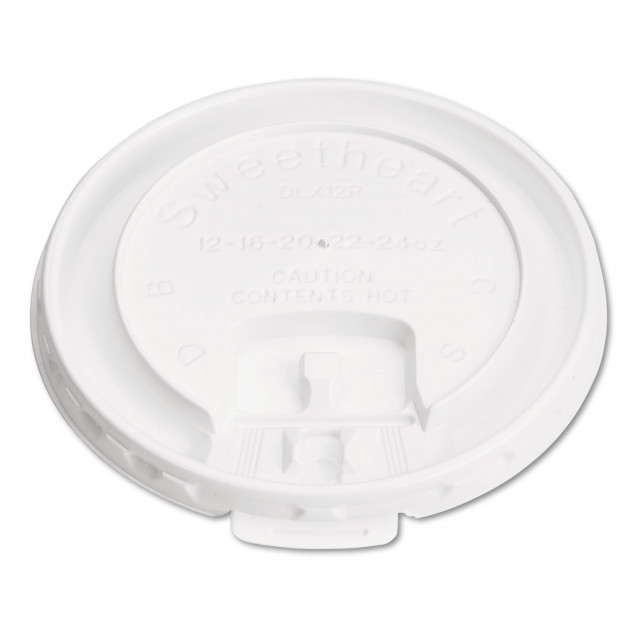 MT Products 12 oz White Paper Soup Cups with Vented Paper Lids - Set of 20