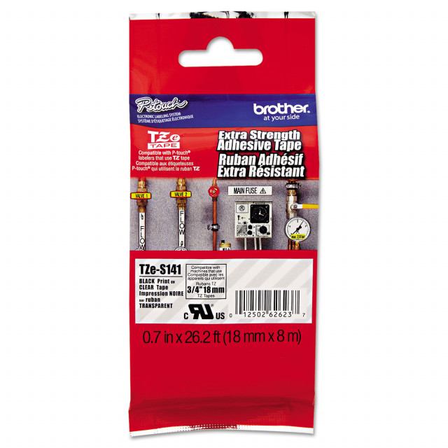 TZe Extra-Strength Adhesive Laminated Labeling Tape, 0.7