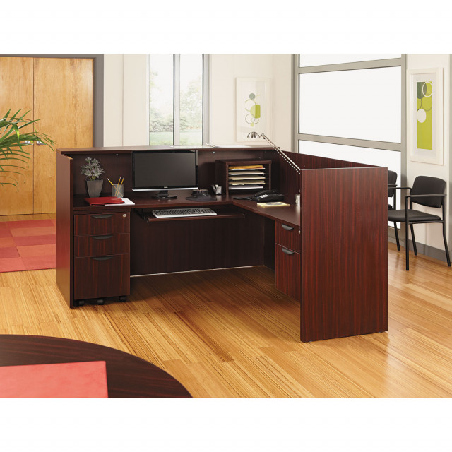 Alera Alera Valencia Series Reception Desk with Transaction