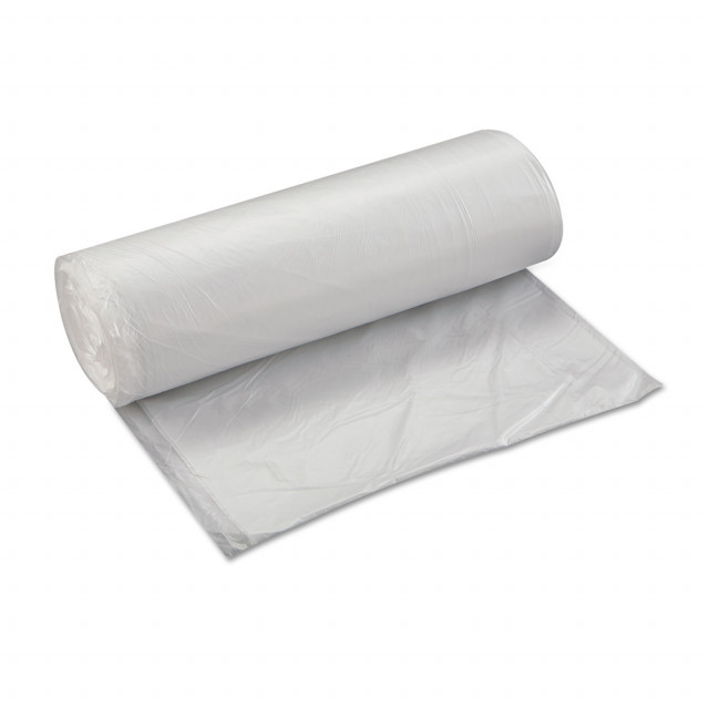 Classic Clear Linear Low-Density Can Liners, 10 gal, 0.6 mil, 24 x 23, Clear, 500/Carton