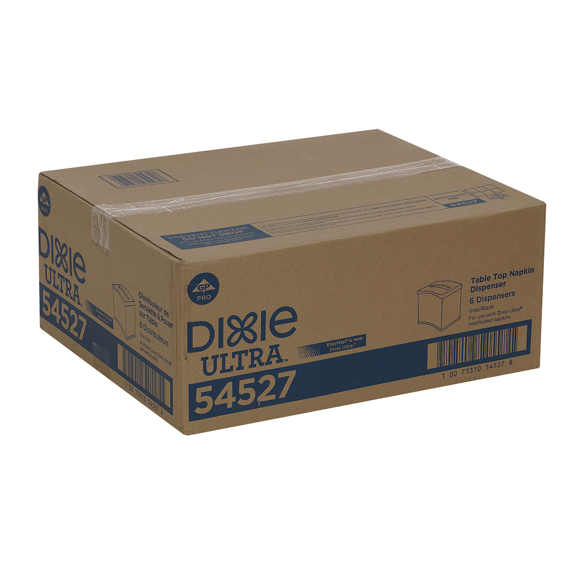 Georgia Pacific EasyNap Napkin Dispenser Black, Plastic, 5.75
