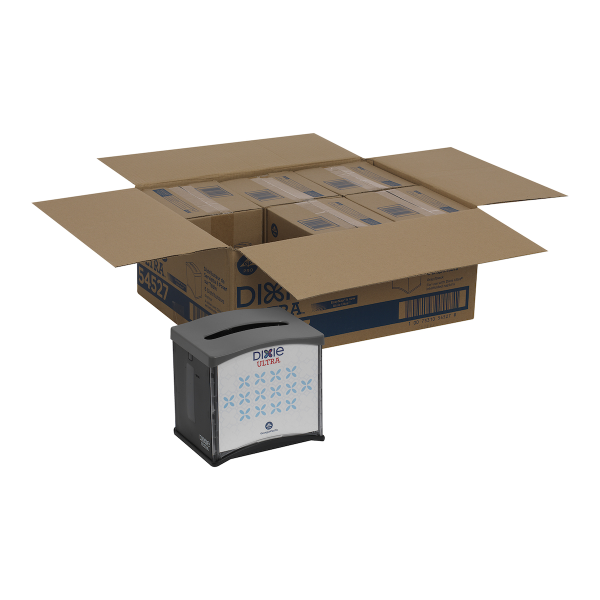 Georgia Pacific EasyNap Napkin Dispenser Black, Plastic, 5.75