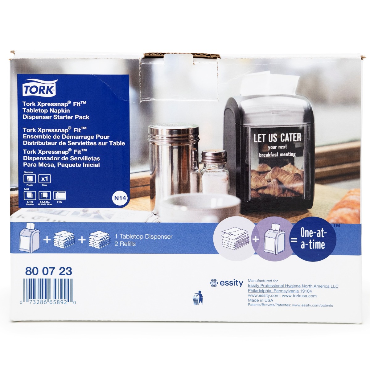 Tork Xpressnap Fit® Tabletop Napkin Dispenser | 1 Each | Quipply