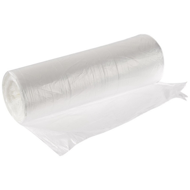 Linear Low Density Clear Recycled Can Liners, 45 gal, 1.5 mil, 40 x 46,  Clear, 10 Bags/Roll, 10 Rolls/Carton - Reliable Paper