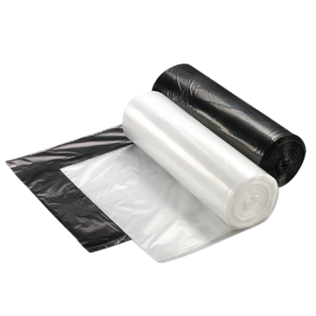 Earthsense Linear Low Density Recycled Can Liners, 60 gal, 1.65 mil, 38 x 58, Black, 100/Carton