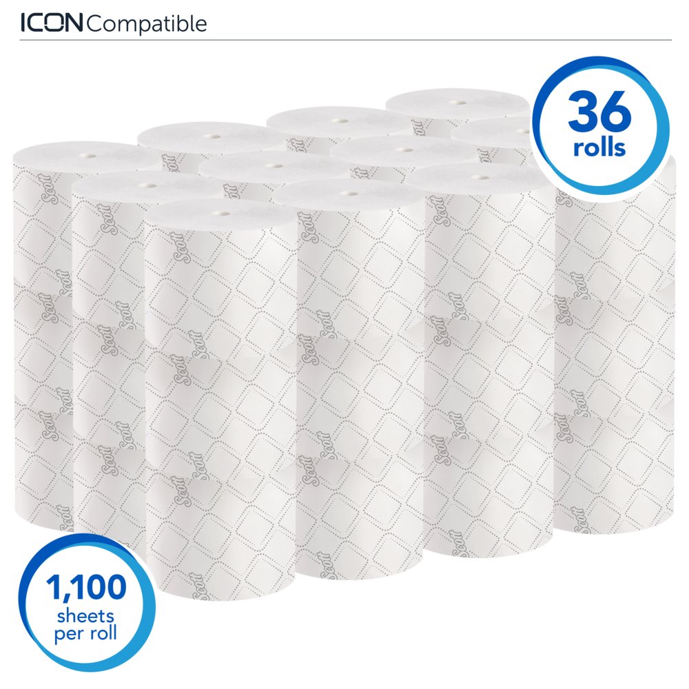 Boardwalk BWK6145 Toilet Paper, 2-Ply, 500 Sheets, 96 Rolls