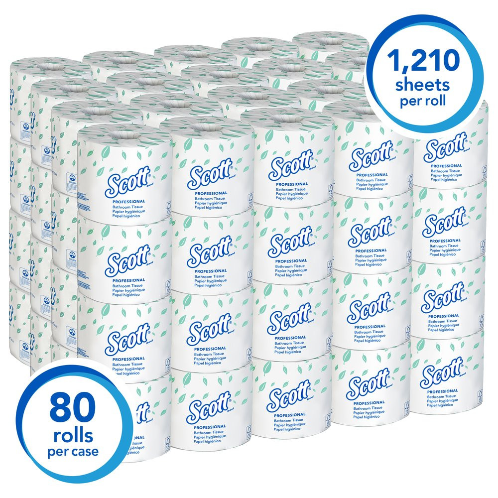Scott Essential Standard Roll Toilet Paper, 04460, Core, 4.1 Scott Essential Standard Roll Toilet Paper, 04460, Core, 4.1