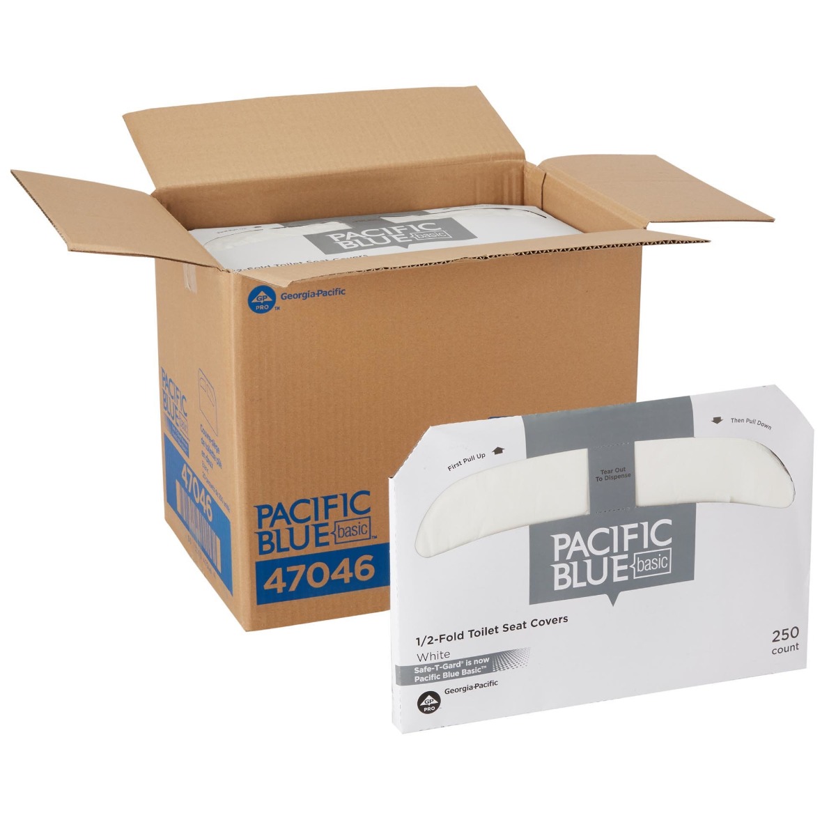 Pacific Blue Basic 1/2-Fold Toilet Seat Cover By Gp Pro (Georgia