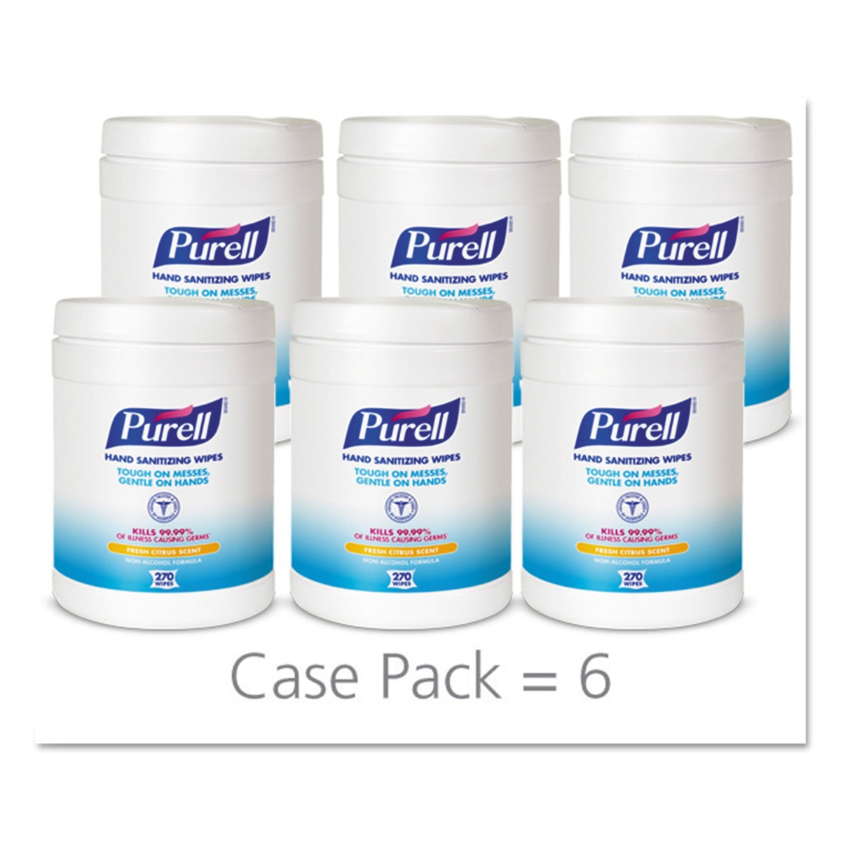 速くおよび自由な Hand Sanitizing Purell GOJO Wipe 6.8 White, 衛生日用品