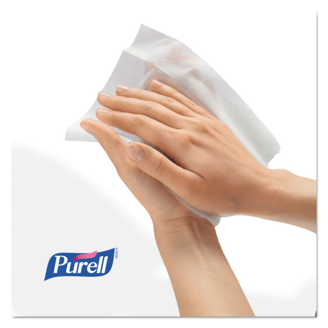 商品画像：GOJO Purell Sanitizing Hand Wipe White, 6.8 1