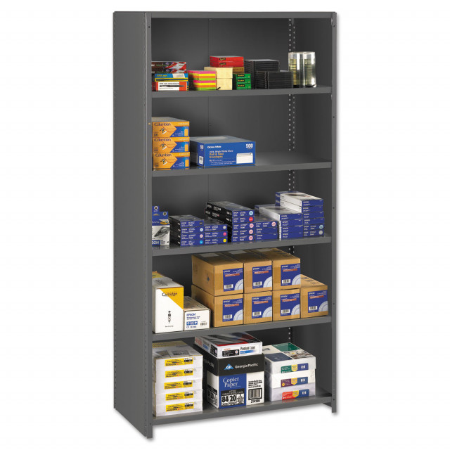 Clear View Storage Cabinet, 12-Gauge Steel, 4 Shelves, 36W x 24D x 72H -  Made in USA Tools