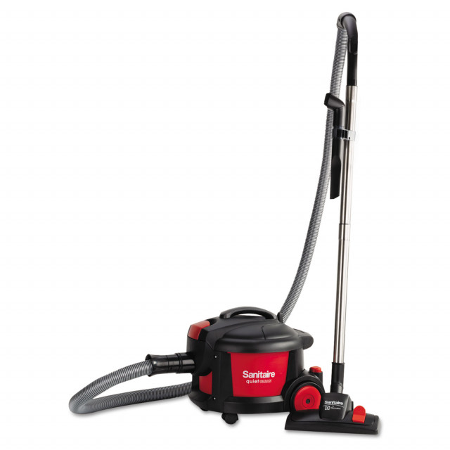 Sanitaire® EXTEND Top-Hat Canister Vacuum SC3700A, 9 A Current, Red/Black