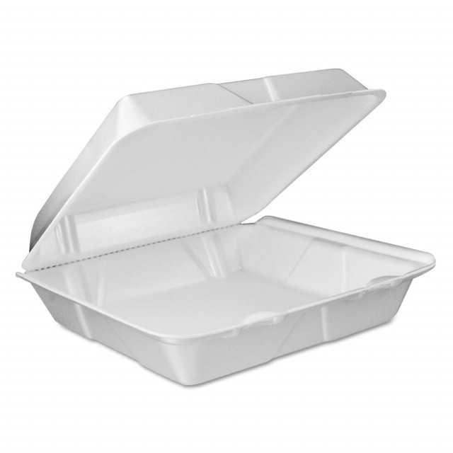 Biodegradable 9x9 Take Out Food Containers with Clamshell Hinged Lid 50  Pack. Mi