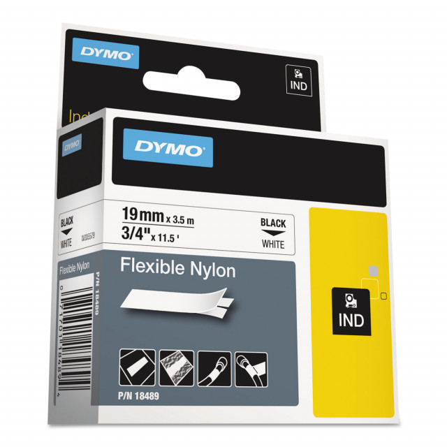 Rhino Flexible Nylon Industrial Label Tape, 0.75