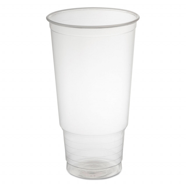 48-Small 12 Oz Natural Plastic Drinking Glasses Lids Straws Mfg USA Lead  Free
