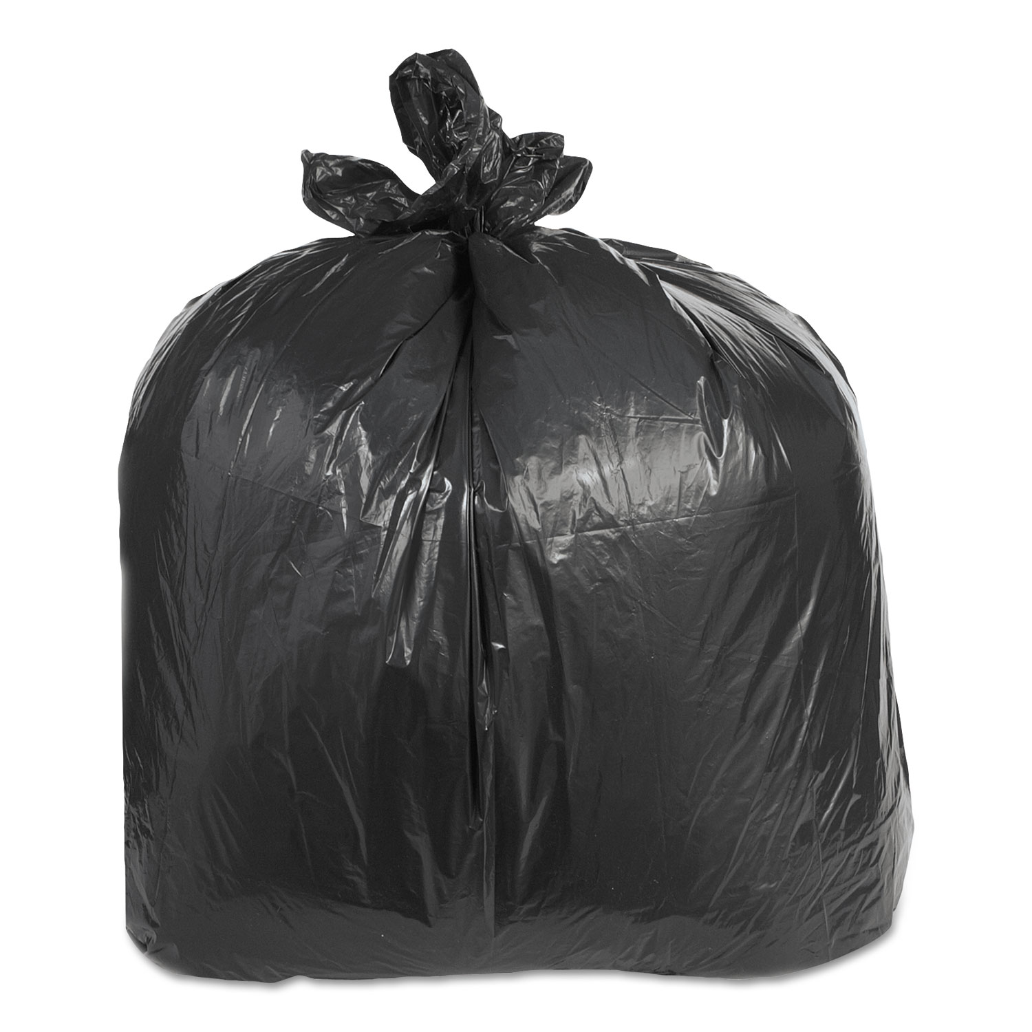 Commercial trash bags 60 gallon 38x58 2.4 mil case of 100