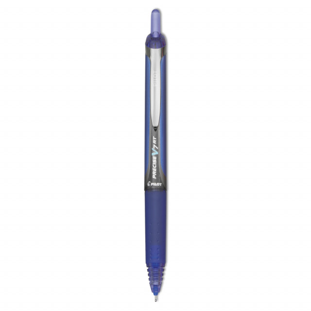 Pilot® Precise V7RT Roller Ball Pen, Retractable, Fine 0.7 mm, Blue Ink,  Blue Barrel