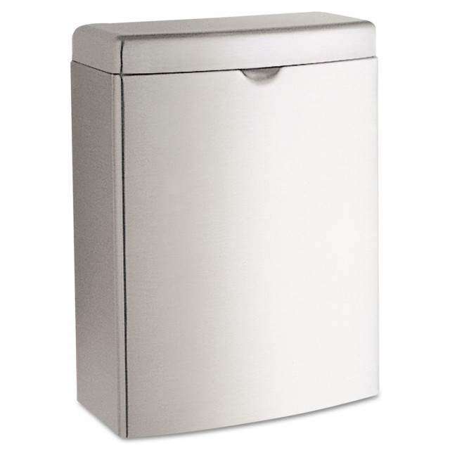 Contura Receptacle, 1 gal, Stainless Steel Contura Receptacle, 1 gal, Stainless Steel