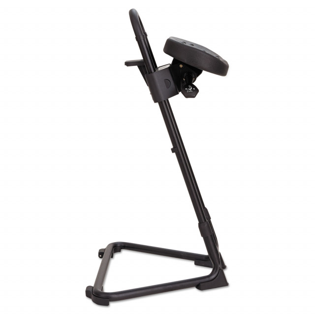 Alera Alera SS Series Sit Stand Adjustable Stool Supports Up to 300 lb Black Quipply