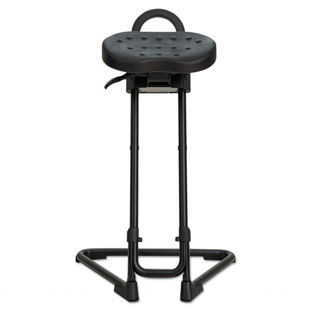Alera Alera SS Series Sit Stand Adjustable Stool Supports Up to 300 lb Black Quipply