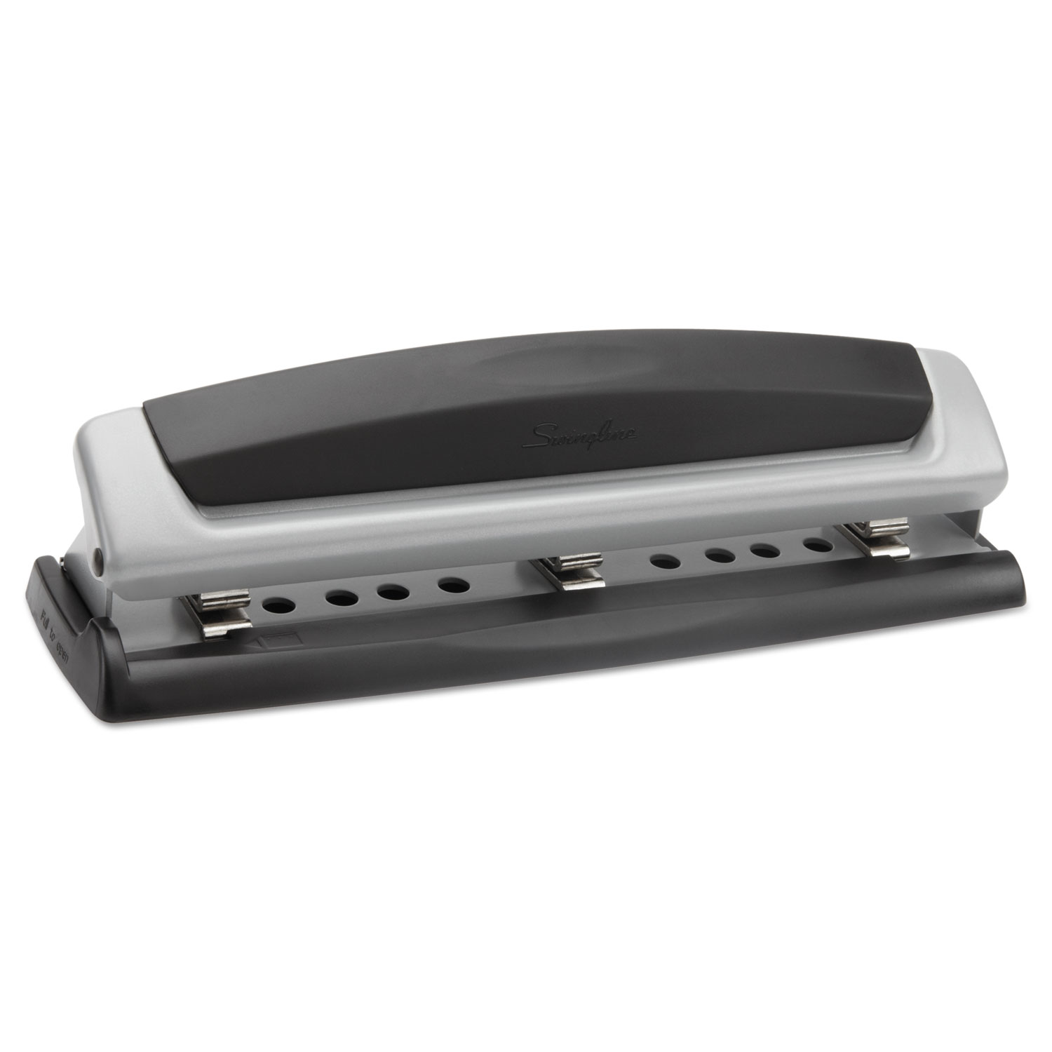 15-Sheet Electric/Battery Portable Desktop Punch, Three-Holes, 9/32 Holes,  Silver/Black - BOSS Office and Computer Products