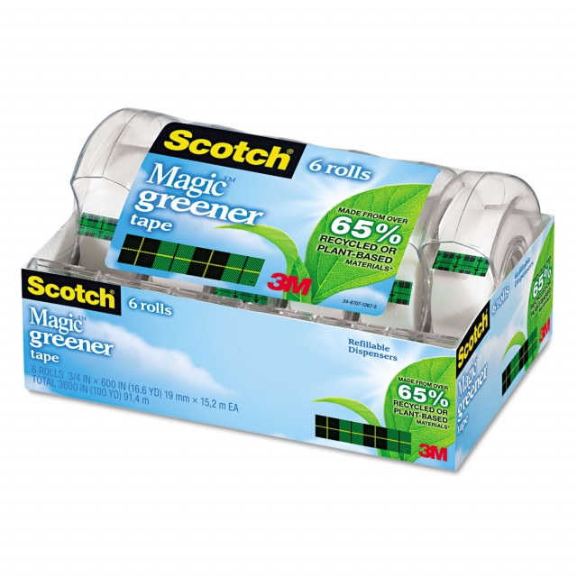 Scotch 3M Wall-Safe Tape Size: 3/4'' x 650'' (18 YD) 19 mm x  16.5 m (3 Pieces) (Manual) - Tape Size: 3/4'' x 650'' (18 YD) 19 mm x 16.5  m (3 Pieces)