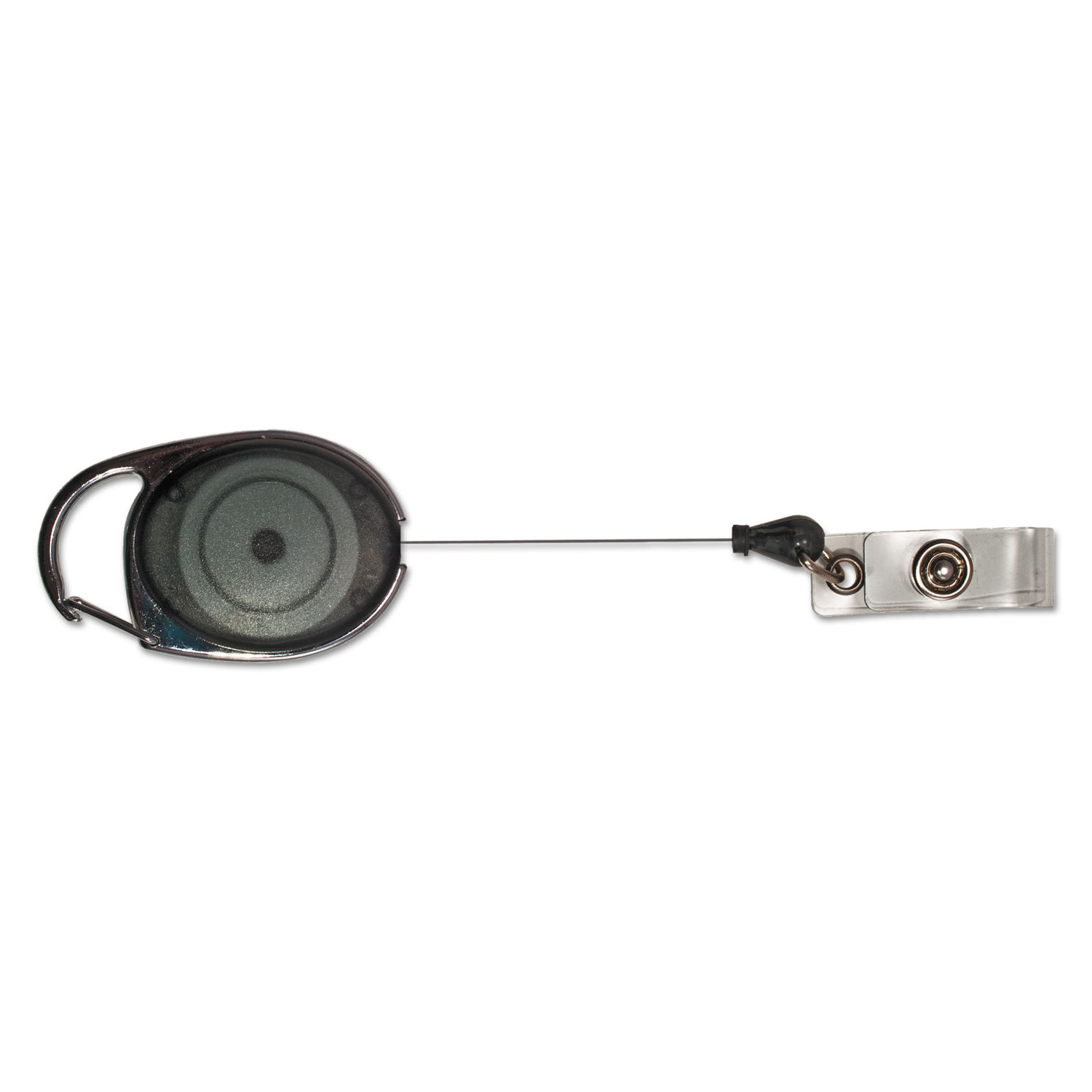 Advantus Retractable Carabiner Reel with Split Key Ring, Smoke, 6/PK — Shop  Advantus