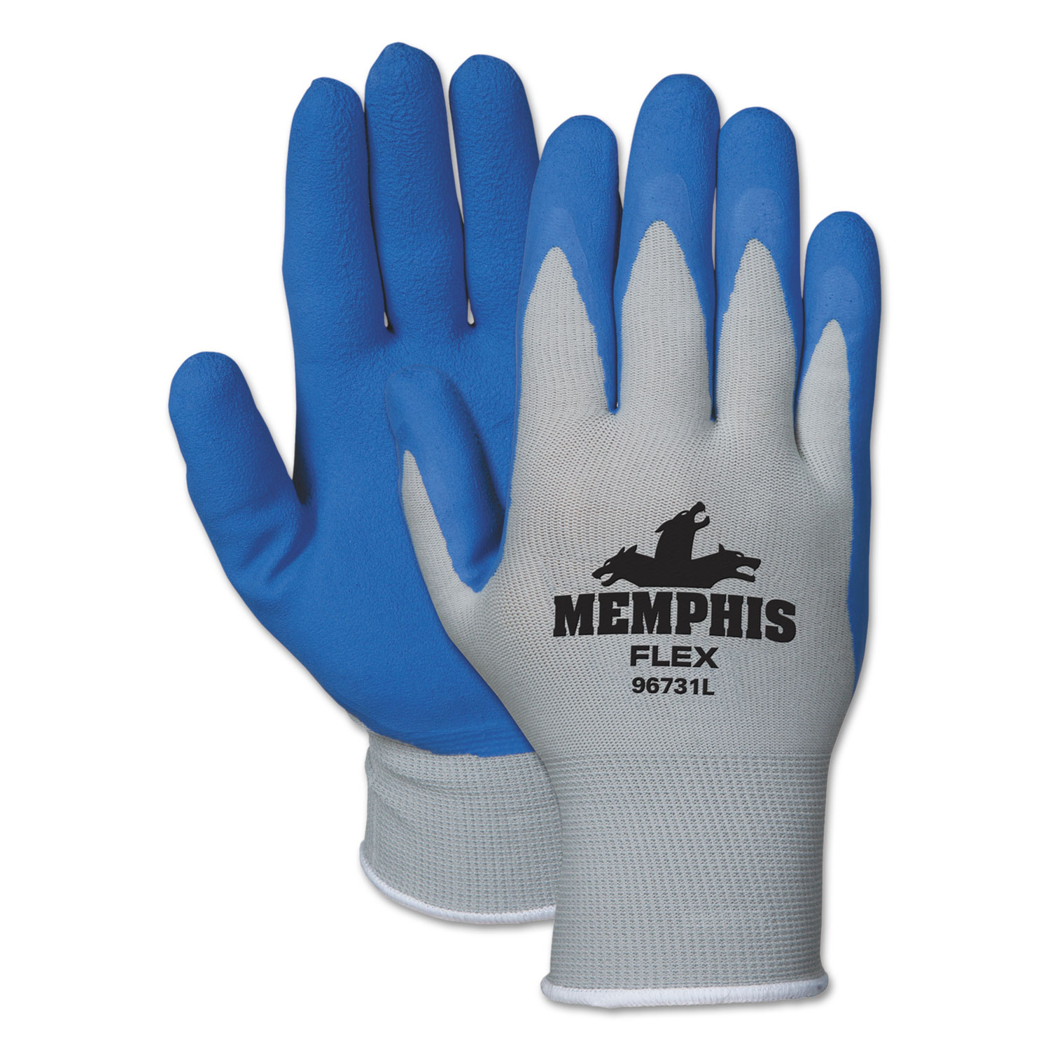 MCR Safety 9365L Kevlar String Glove PVC Dots 1 Side - L