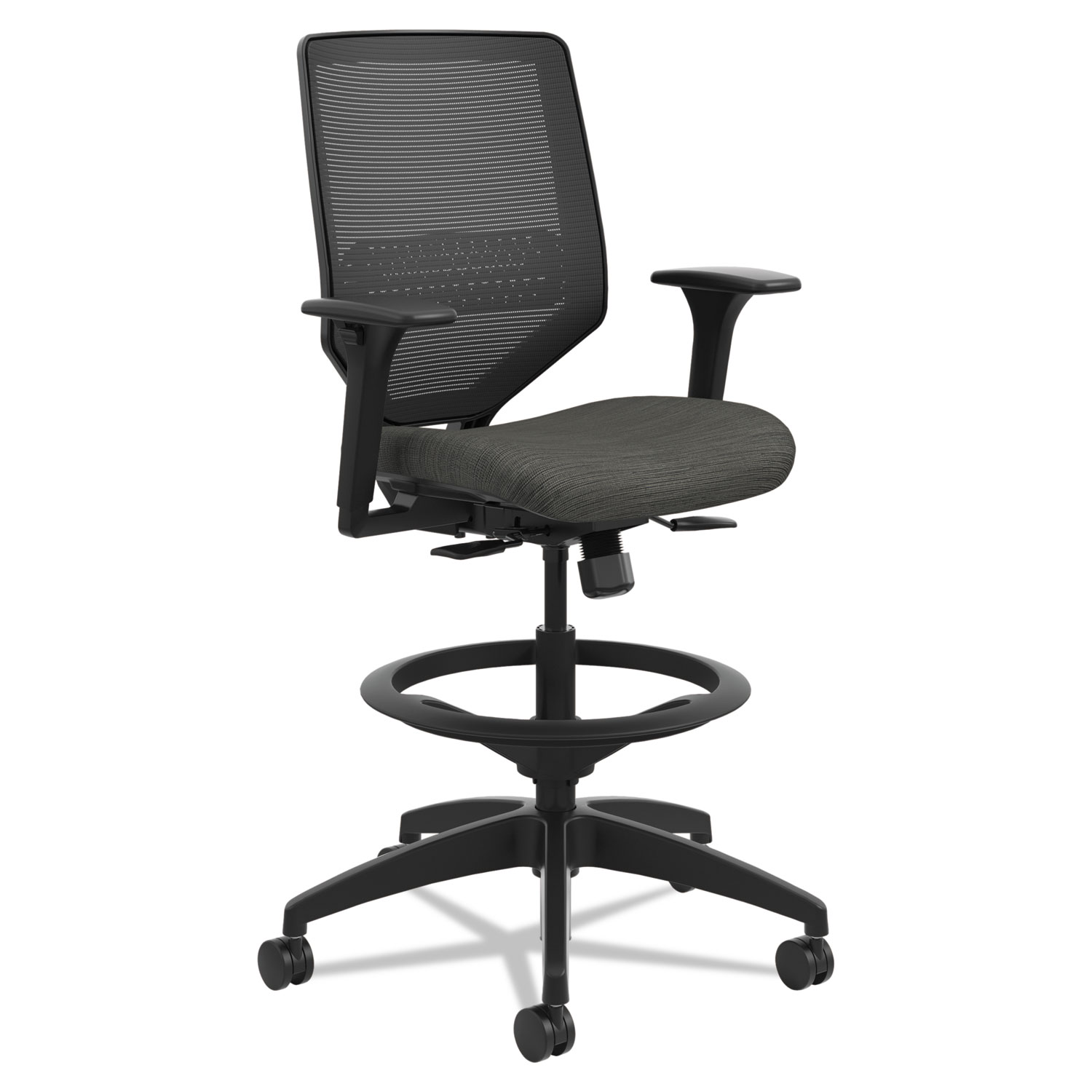 Solve Series Mesh Back Task Stool, Supports Up to 300 lb, 23