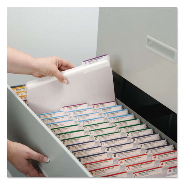 Smead Reinforced Top Tab Colored File Folders 1 3 Cut Tabs