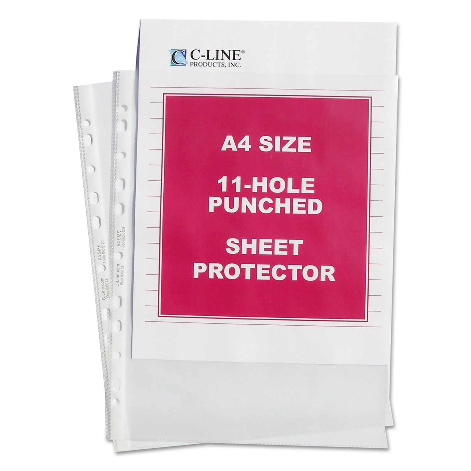 C-Line® 8.5 x 11 No-Hole Heavyweight Poly Sheet Protectors, 3 Packs of 25