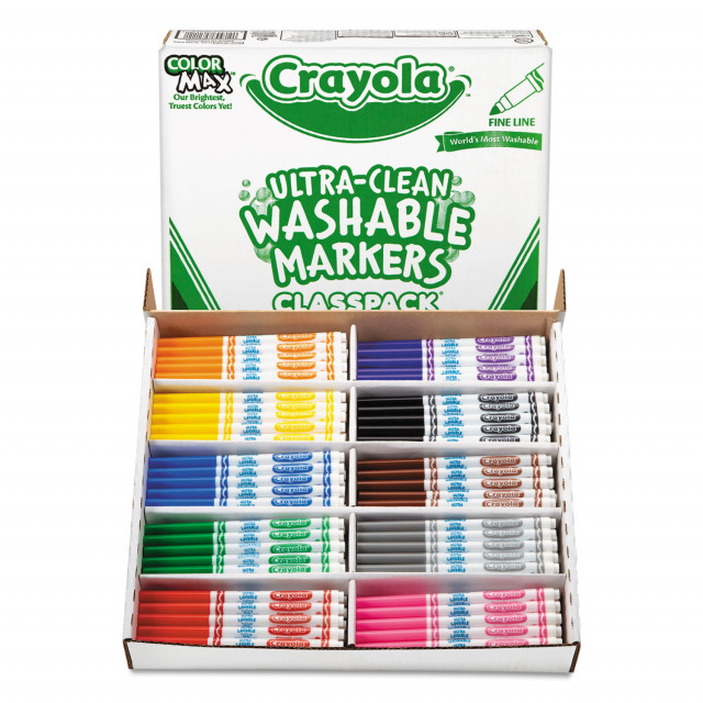 Crayola Colors Of The World Classpack (240 Ct), Bulk Skin Tone Washable  Markers, School Supplies For Teachers, Individual Marker Boxes