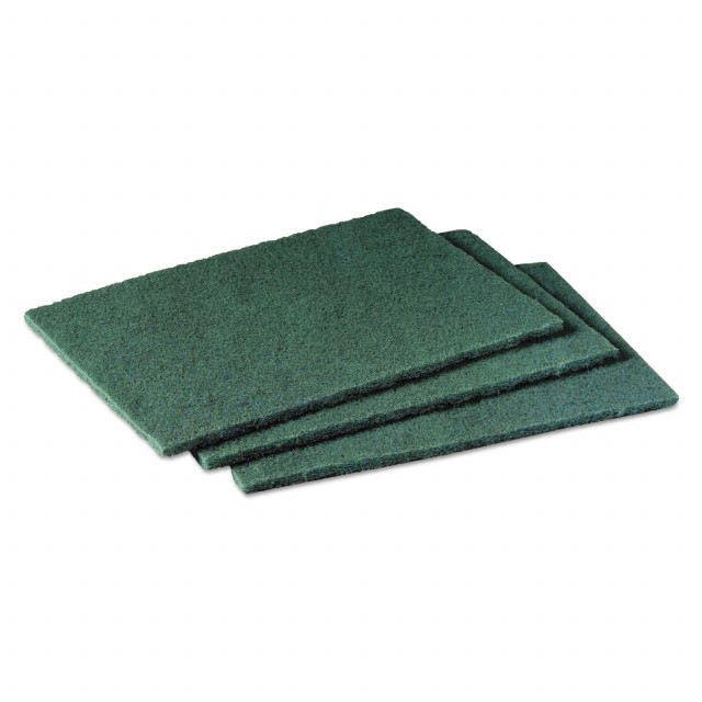 Royal Medium-Duty Scouring Pad 6 x 9 Green 60/Carton