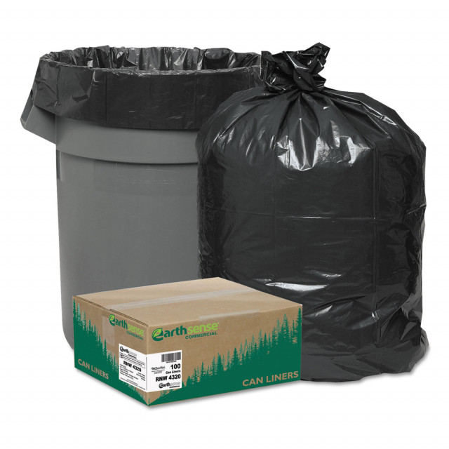 95 Gallon Trash Bags Liners for the Rubbermaid 95 Gallon Garbage Cart -  Black - 3 MIL - 30 Pack