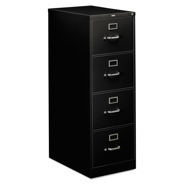 310 Series Vertical File, 2 Legal-Size File Drawers, Black, 18.25
