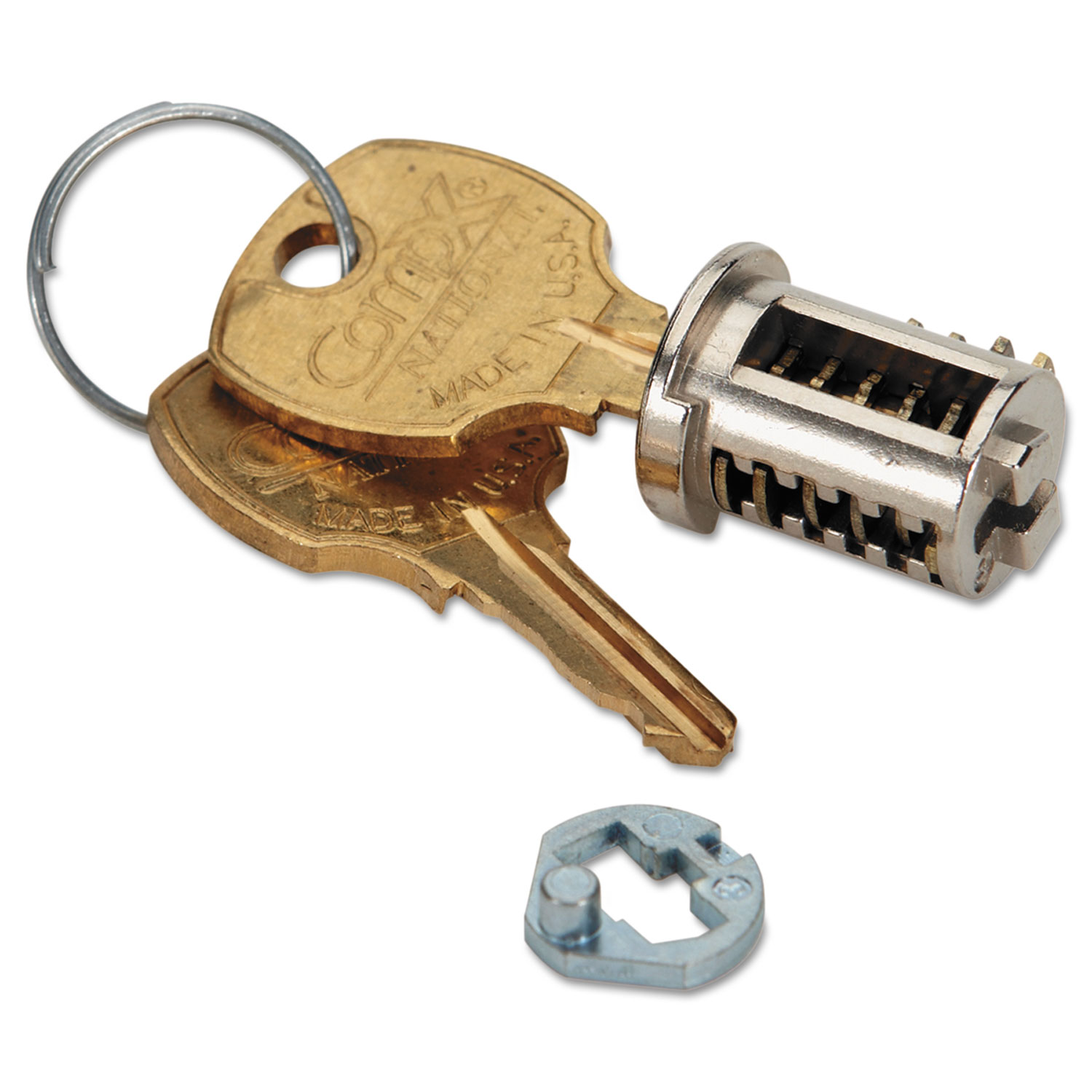 Vertical File Lock Kit for HON Locking Vertical File Cabinets and Pedestals, Chrome