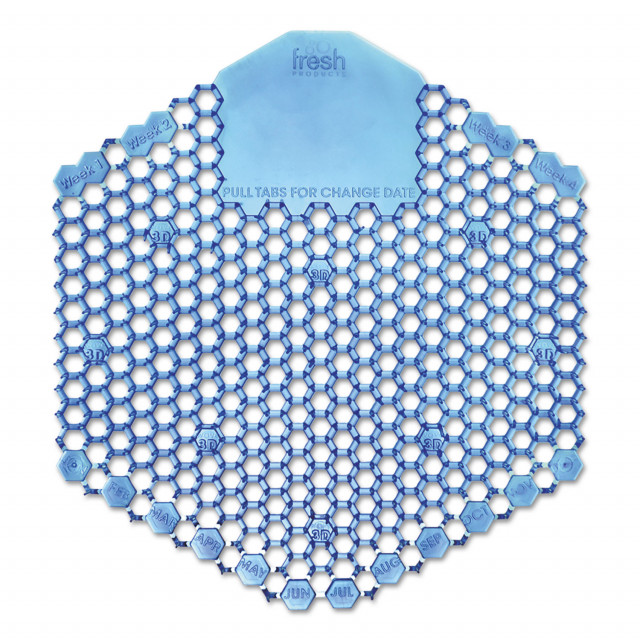 Wave 3D Urinal Deodorizer Screen, Cotton Blossom Scent, Blue, 10/Box Wave 3D Urinal Deodorizer Screen, Cotton Blossom Scent, Blue, 10/Box