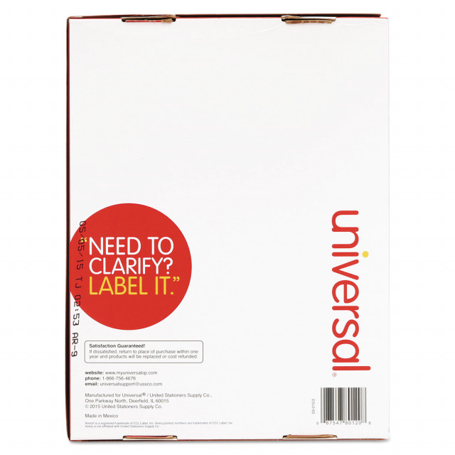  Removable Sticker Paper, White Matte, 100 Sheets, 8.5 x 11  Full Sheet Label, Inkjet or Laser Printer, Online Labels : Office Products